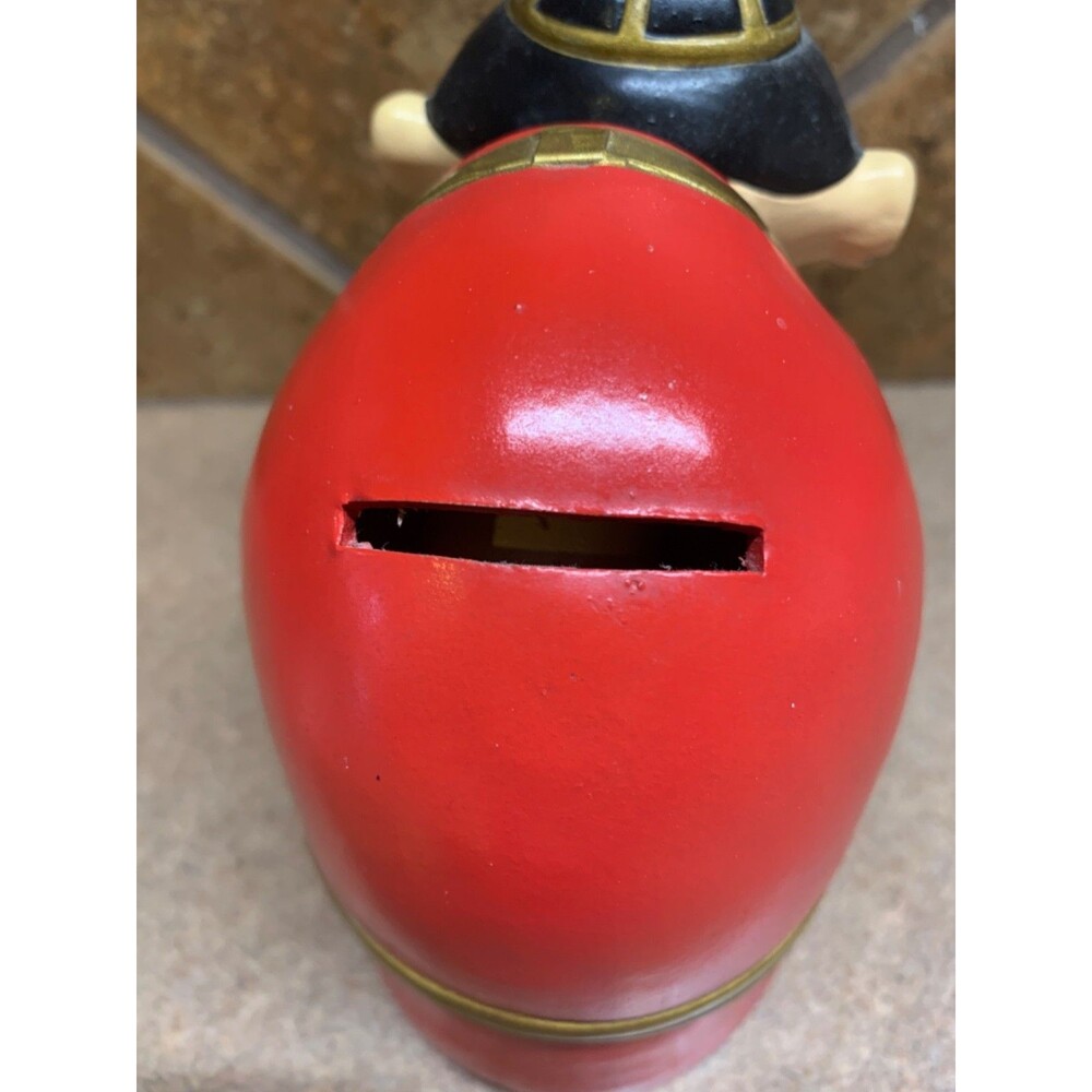 Vintage Bobble Head Nodder Bank Asia Japanese Wooden Ceramic Shelf Sitter - Picture 9 of 16